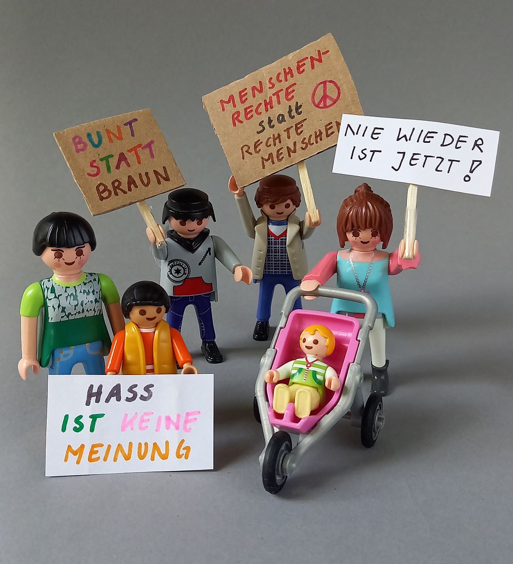 Playmo-Demo: Bunt statt braun Bunt statt braun